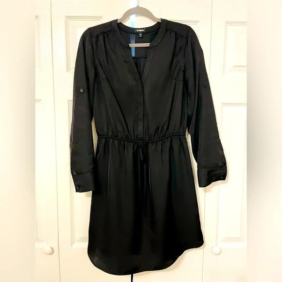 Express, womens, black, business casual dress